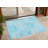 3' X 5' Teal Abstract Washable Non Skid Indoor Outdoor Area Rug