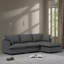 Canapé modulaire avec repose-pieds Chenille-114344392