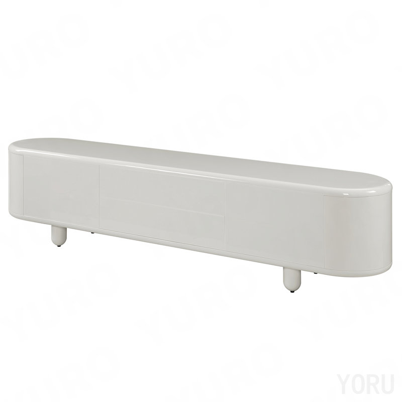 Console de meuble télé ultrabrillant - blanc