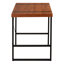 Bureau d'ordinateur, bureau personnel, ordinateur portable, L 48 po, travail, stratifié brun, contemporain, moderne