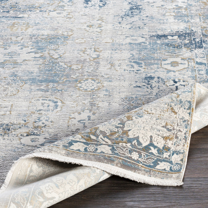 Tapis bleu ciel Radtke, Rectangle 2 pi x 3 pi