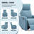 Lila Manual Swivel Rocker Recliner With Head Massage-429921066