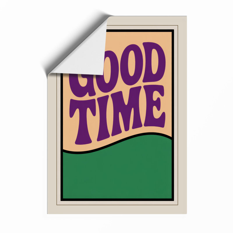 Good Time Retro - Framed Print, A4 - 29.7 x 21.0 cm, Unframed