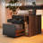 63" X 55" Electric L-Shaped Standing Desk With 2 Under Desk Drawers, Open Storage & Side File Cabinet, Height Adjustable Corner Desk With Power Strip Tray & Cable Management-451768164