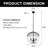 Carrizalez 6 - Light Dimmable Empire Chandelier