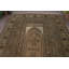 Tapis bohémien en patchwork de laine brun 76,8 x 113,4 po