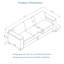3 style moderne avec accoudoir carré, rangement pour porte-gobelet, coussin à ressorts hélicoïdaux confortable et housse démontable, pieds en bois massif à 3 places, structure avec accoudoirs-121106427