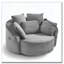 Fauteuil demi-tonneau pivotant à 360 °-1100501262