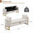 66"W Velvet Bedroom Storage Bench End of Bed King Size with Gold Legs and 2 Pillows-1617864944-1627655204