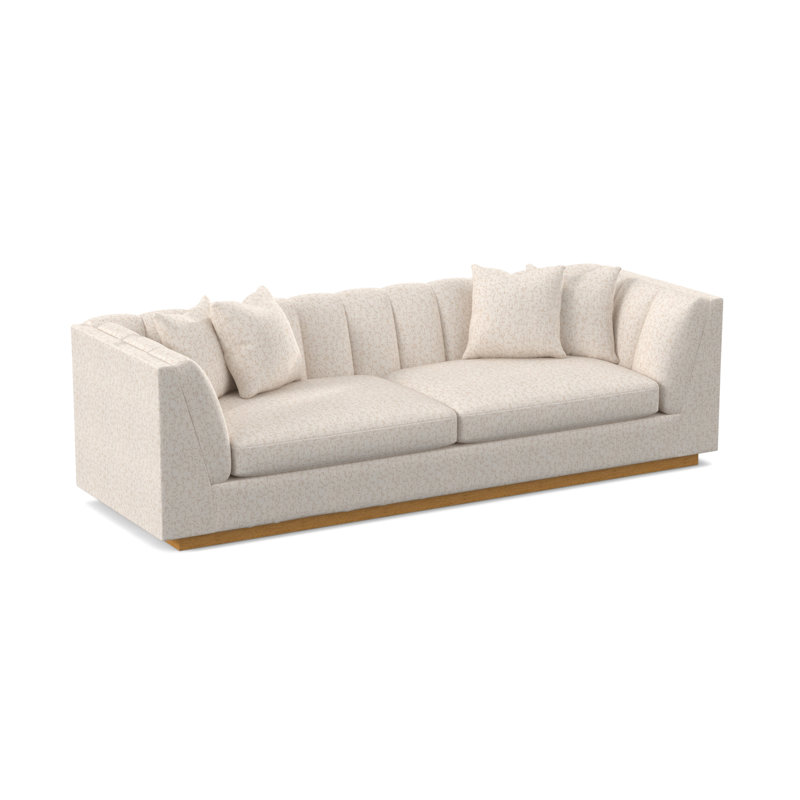 Dapper Sofa, Amber, Filigree Ivory 100% Polyester