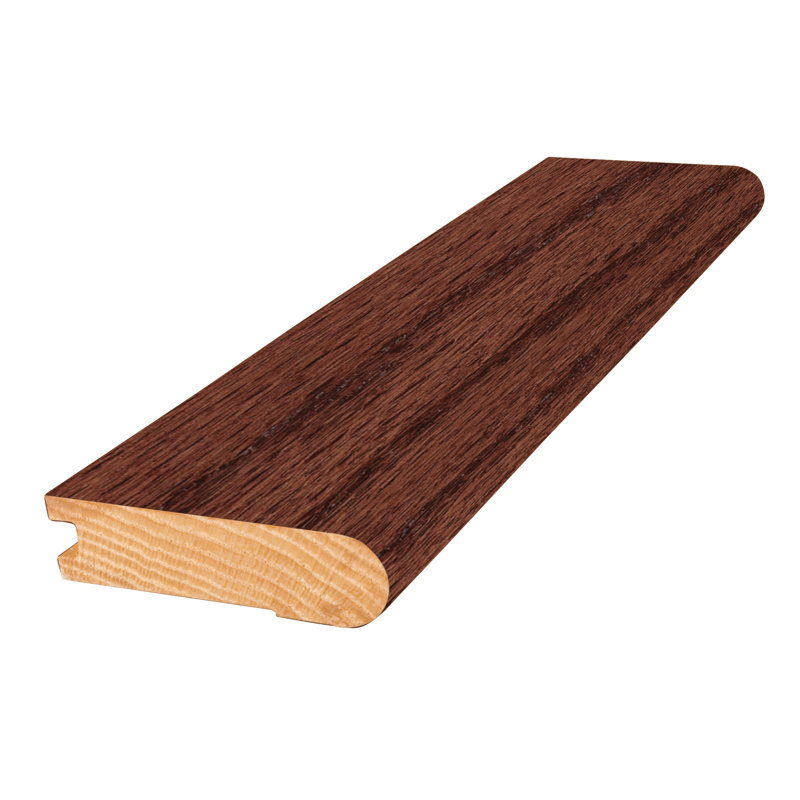 Nez d’escalier de 0,8 po de largeur de 3 po 84 po d’épaisseur en bois, Marron foncé