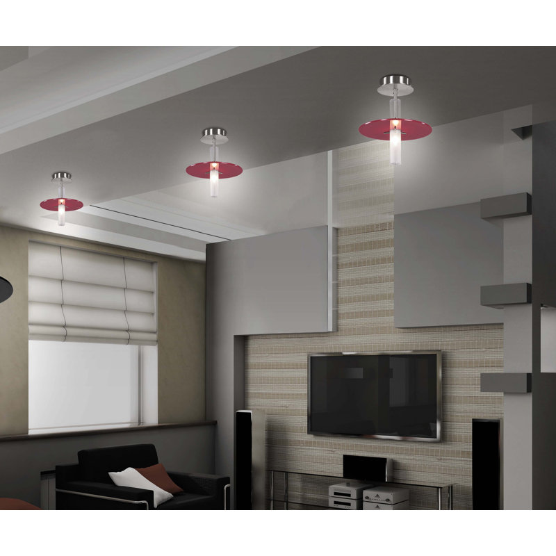 Pospisil 1-Light Semi Flush Mount