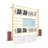 47.24'' Wall-Mounted Display Rack Wrapping Paper Ribbon Holder-176035688