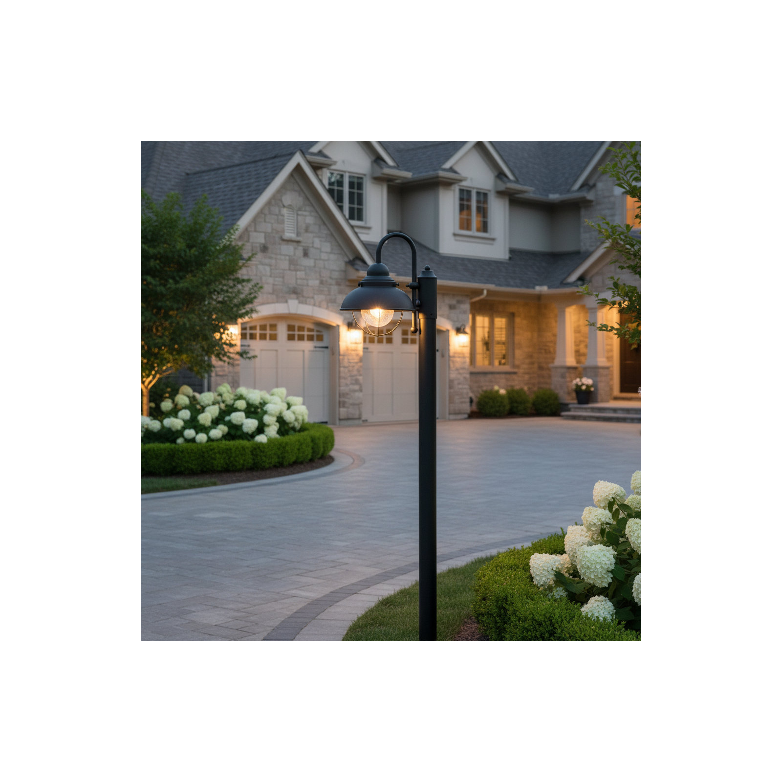 Audrey Seeded Metal Outdoor Lantern Head, Black