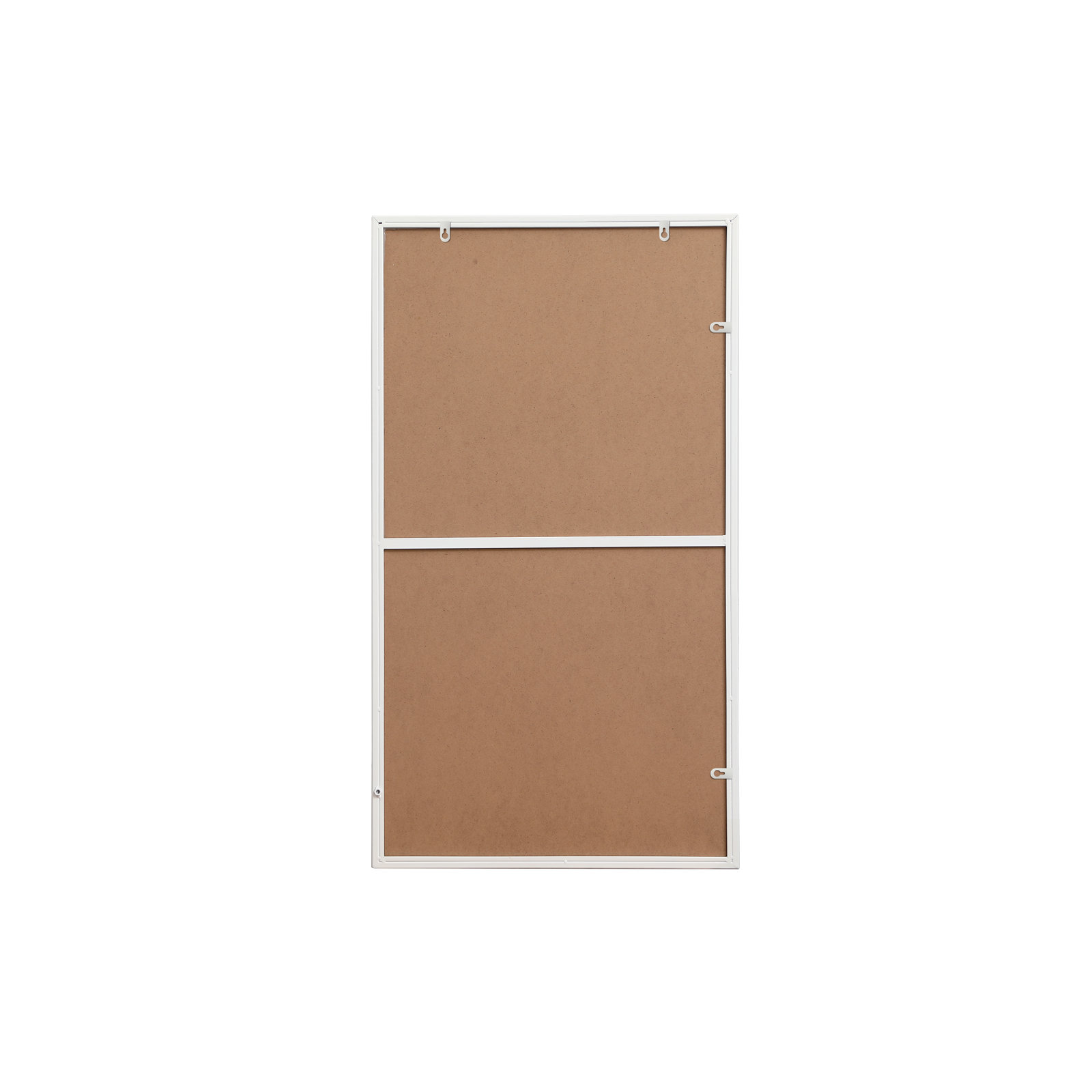 Sabine Metal Rectangle Wall Mirror, 36" x 20", White