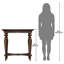 Console en bois massif 35 po Hardwick Hall