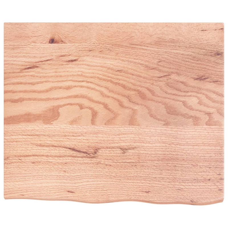 Clintonpark Oak Solid Wood Floating Shelf, 2 cm H x 60 cm W x 50 cm D