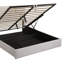 Grand lit plateforme tapissier avec système de rangement hydraulique, structure de lit robuste et moderne avec rangement relevable, aucun sommier tapissier requis,-2045565815