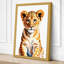 Young Lion Cub Modern - Wrapped Canvas-1340372584-1340372590