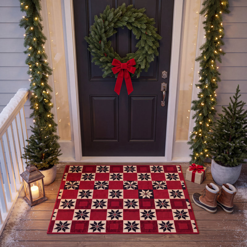 Tapis de Noël pour arrière-cuisine Scullery, Rectangle 7 pi 10 po x 10 pi 10 po