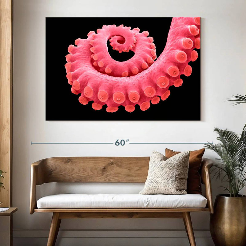 Brampt Pink Octopus Tentacle, 34" H x 51" W