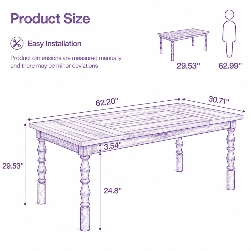Dining Table, Walnut