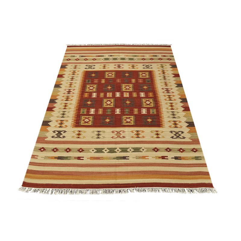 Southwestern Wool Hand Woven Area Rug, Rectangle 170 x 230cm