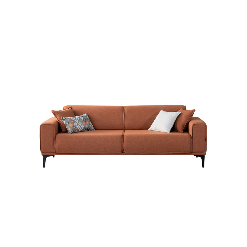 89.76'' Slipcovered Velvet Sleeper Sofa