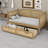 Traditional Style Rattan Daybed with 2 Drawers, Perfect for Limited Space and Guest Rooms-1033667184