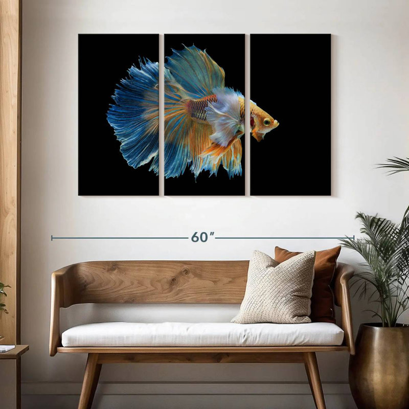 Brampt Sublime Fighter Fish, 32" H x 50" W