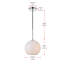 Luminaire suspendu sphérique simple à 1 lumière Snead-131116719-33591606-33591604