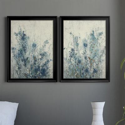 «AU CH Blue Spring I», ensemble de 2 reproductions d'art sur toile