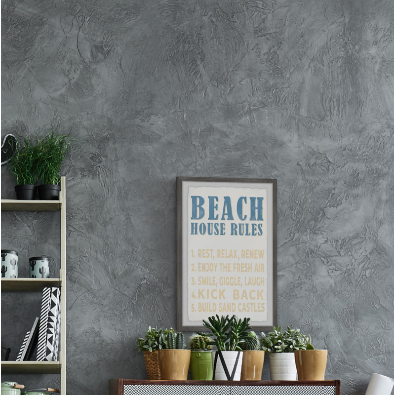 Build Sand Castles - Single Picture Frame Painting, 45cm H x 38cm W x 3.81cm D