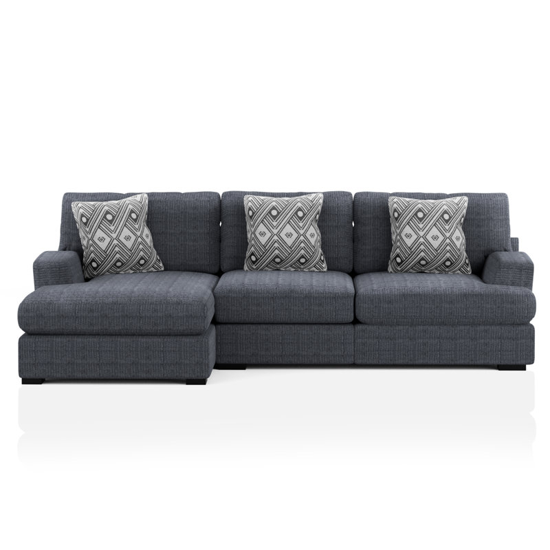 Canapé et chaise modulaire réversible en chenille de 115,3 po de large Ruthanne
