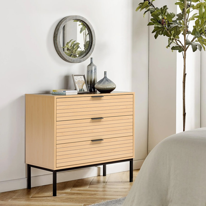 Fielden 72cm W Manufactured Wood Bedside Table