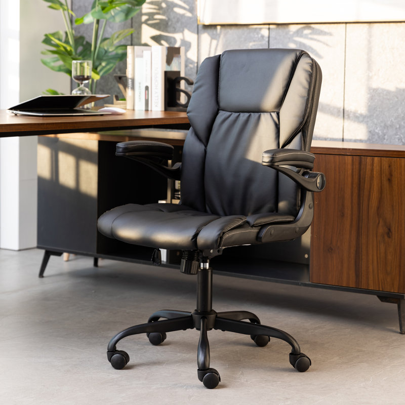 Inbox Zero Jenille Executive Chair, Black