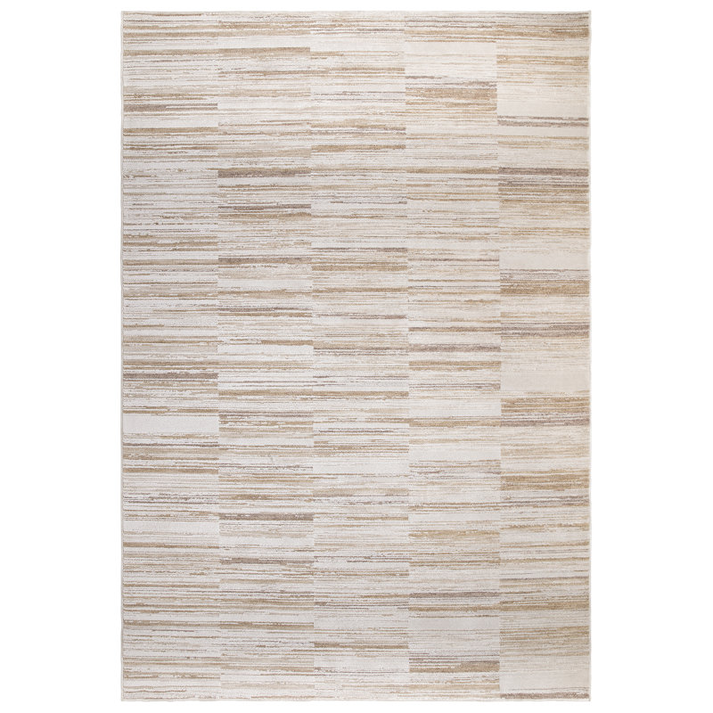 Bezore Stripe Area Rug, Rectangle 200 x 300 cm, Beige