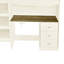 Lit mezzanine double en bois beige avec tiroirs et tablettes - Armoire de rangement intégrée de qualité supérieure