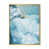 Toile avec cadre flottant or