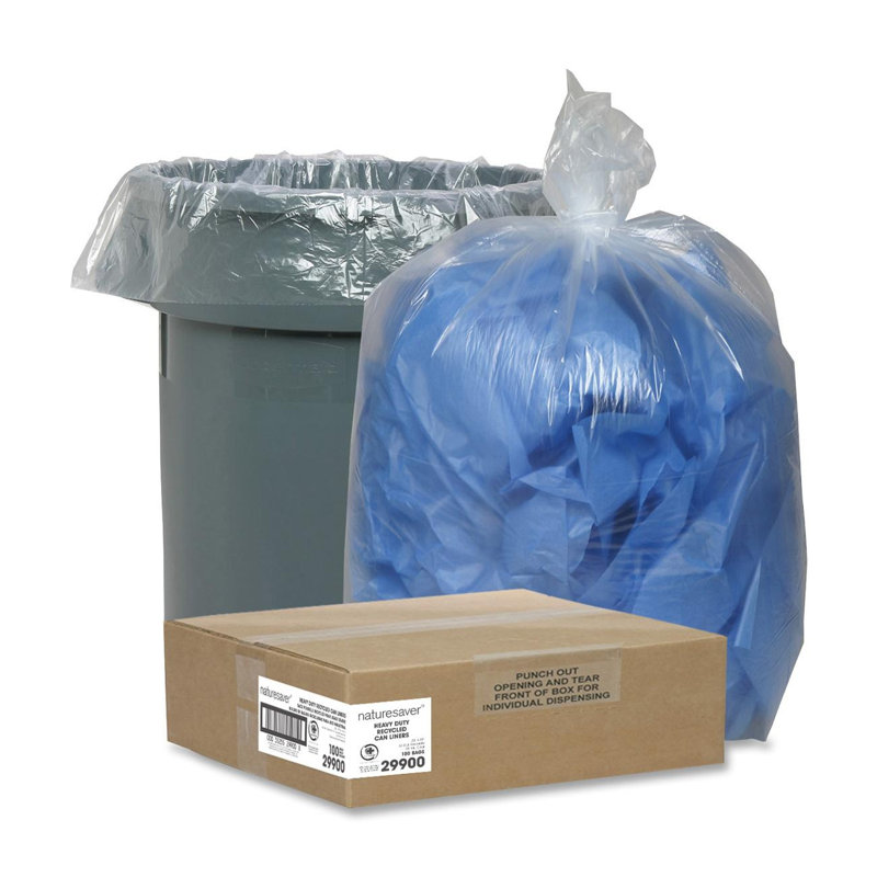 Plastic Recycling Bags - 100 Count, 33 Gallon