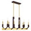 Lustre rectangulaire à 10 lumières Avangaline-1011434730