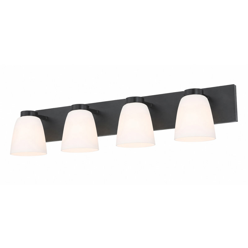4 - Applique murale pour salle de bain, Black, 4