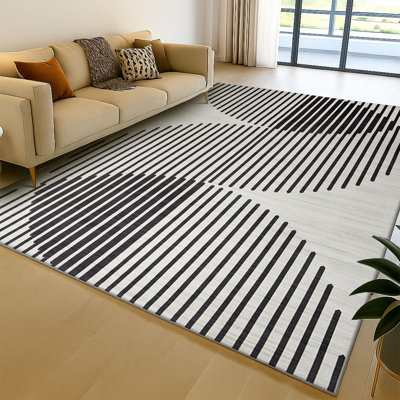 Oriental Machine Tufted Shag Area Rug
