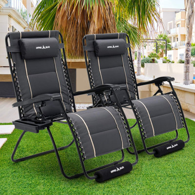 Oversized XXL Folding Zero Gravity Chair, Supports 500lbs