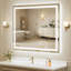 Miroir de salle de bain / meuble-lavabo à DEL lumineux certifié UL avant et arrière - verre trempé antibuée à intensité variable-1464095596