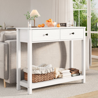 Console Table with Two Drawers