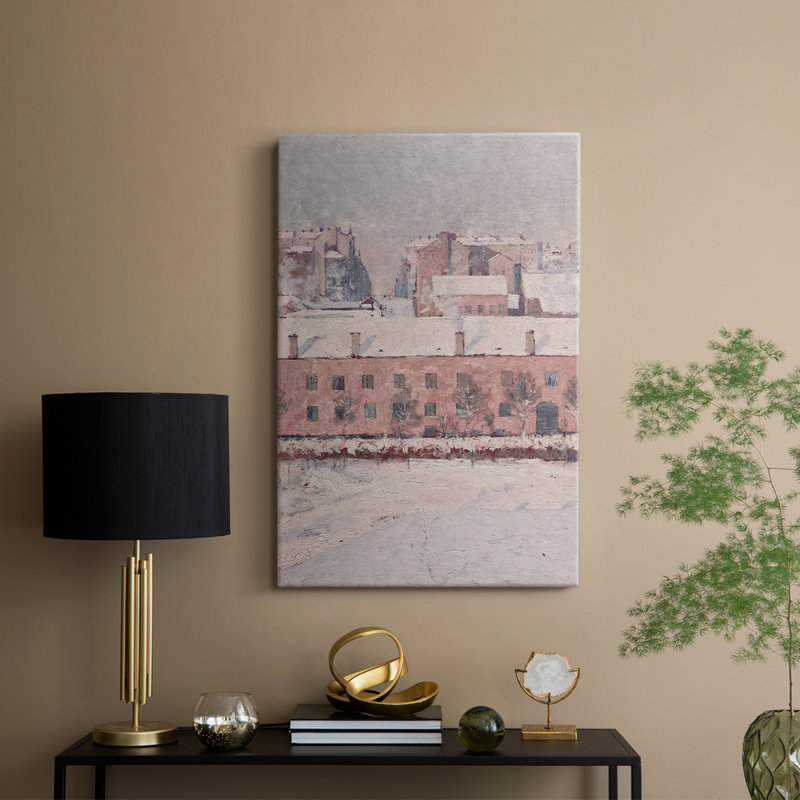 Paysage rétro CLxxxiv - galerie Cavas enveloppé, H 36 po x l 24 po