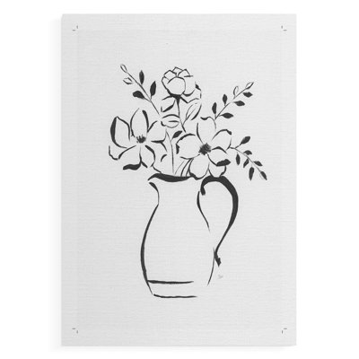 Bouquet de croquis II - Impression sur toile seulement - NON-CADRE