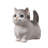 Sitting Cat Kitten Statue-Gray-116323228