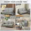 Tobergill 2 Seater Linen Look Tufted Sofa-1222474258